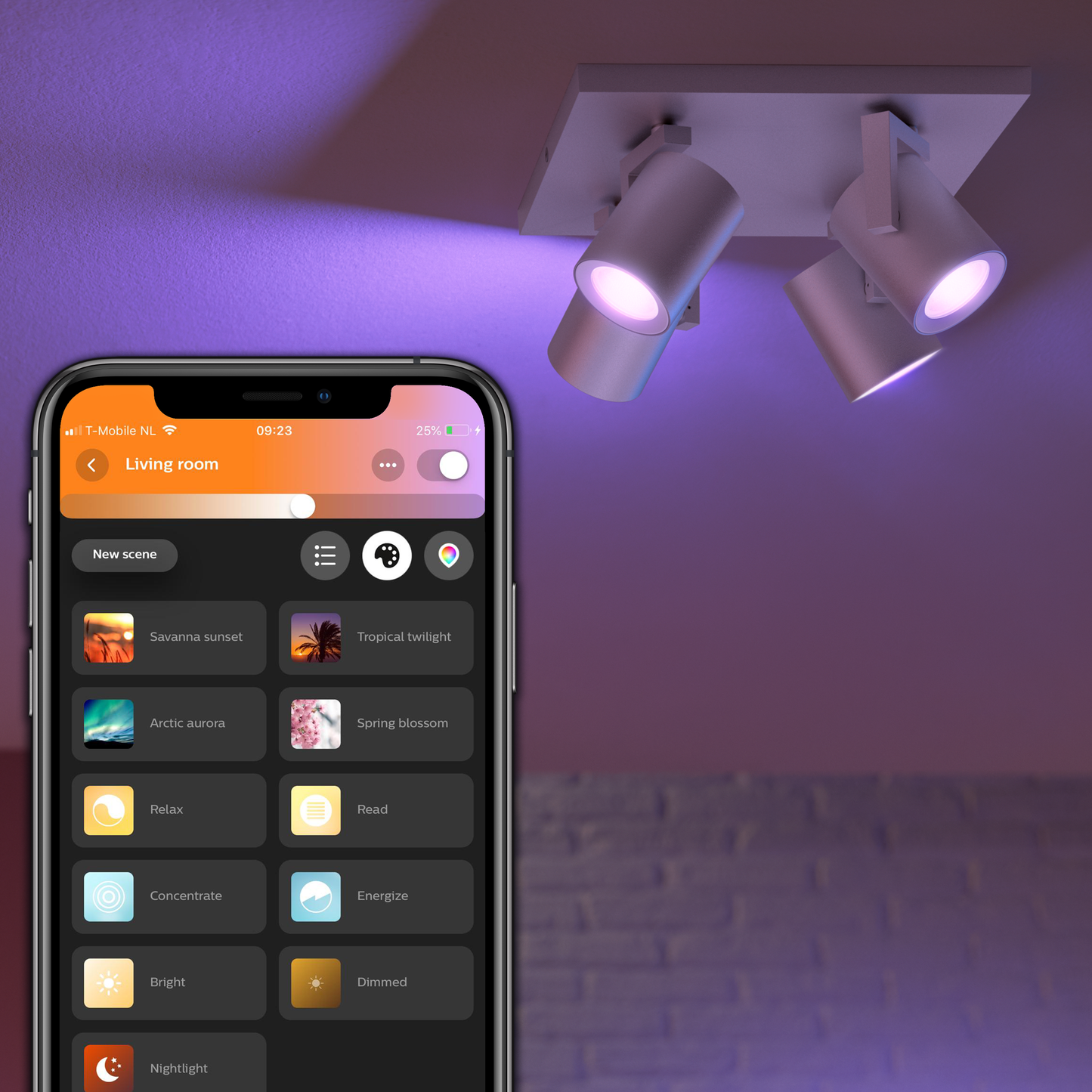 Philips Hue Argenta Hue Loftlampe 4-Spot - Aluminium