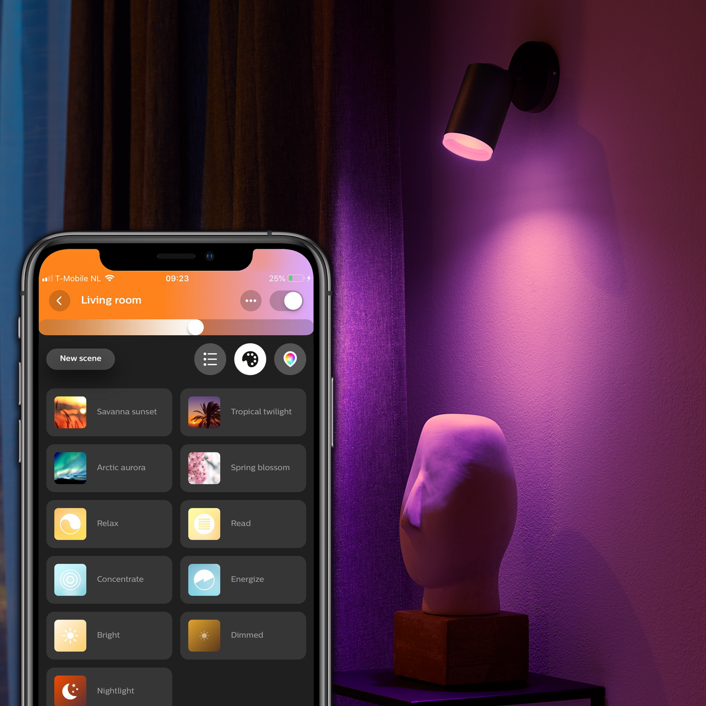 Philips Hue Fugato Hue Loftlampe Enkelt Spot - Sort