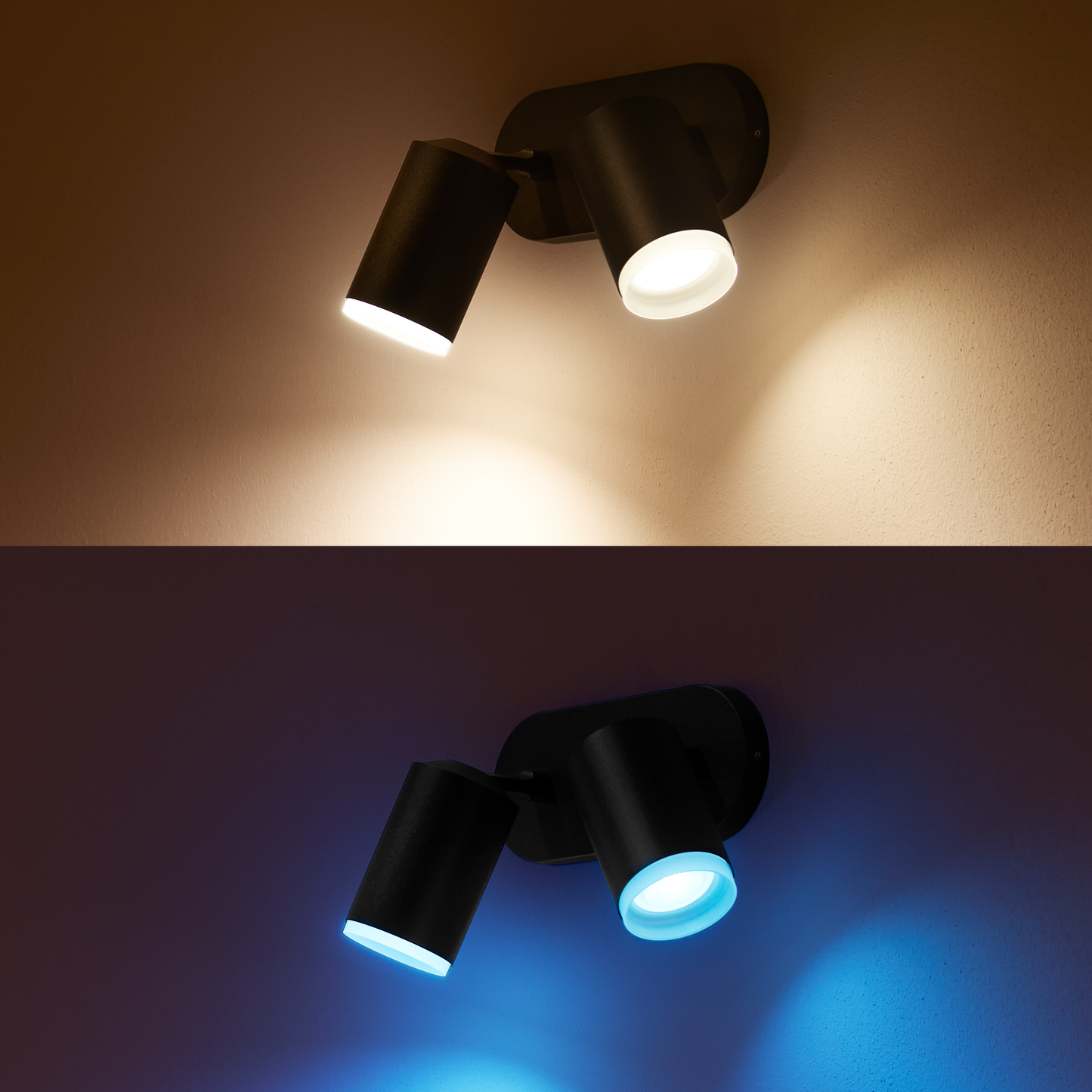 Philips Hue Fugato Hue Loftlampe 2-Spot - Sort