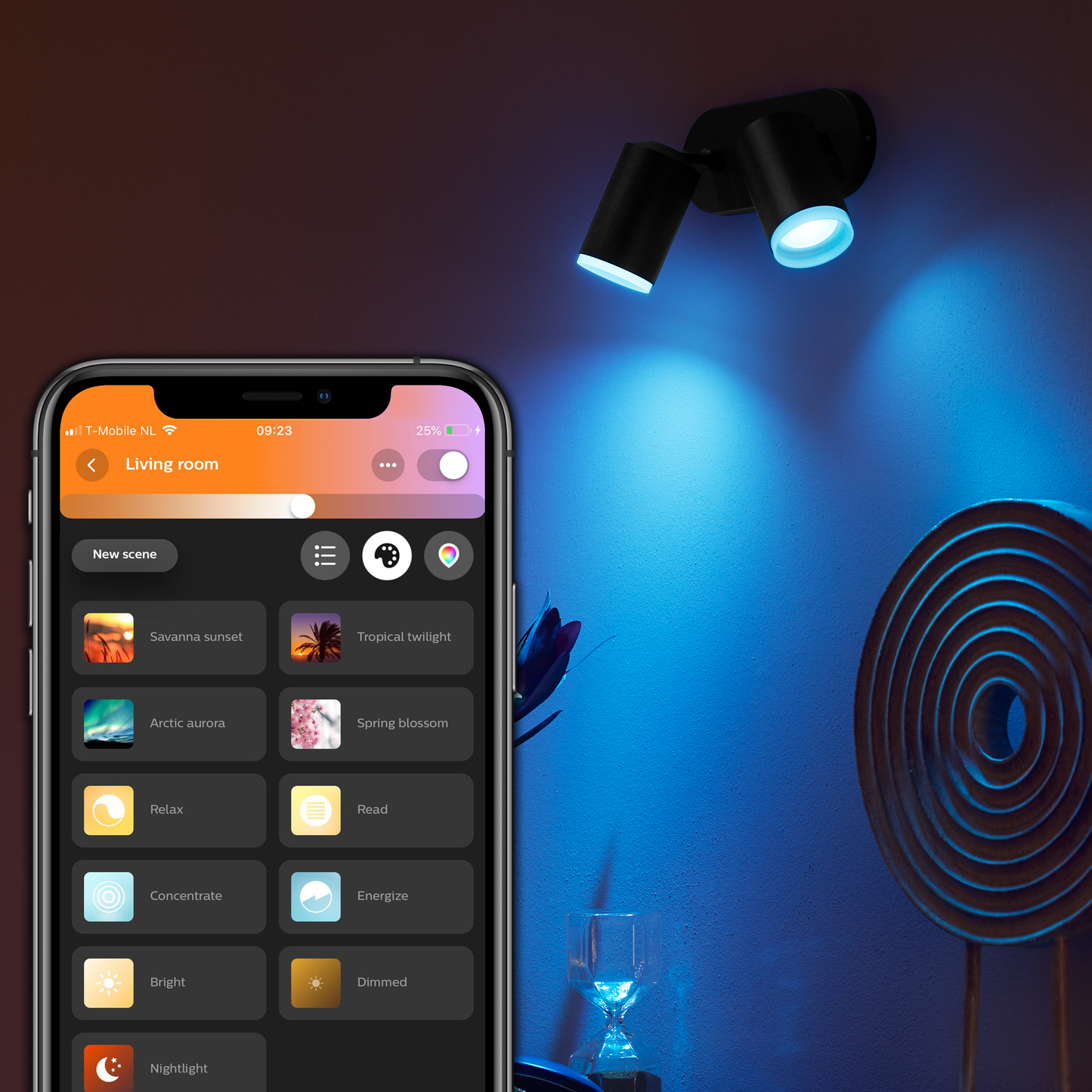 Philips Hue Fugato Hue Loftlampe 2-Spot - Sort