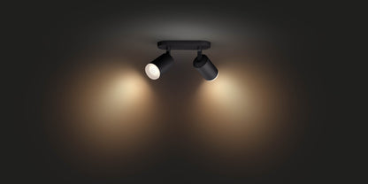 Philips Hue Fugato Hue Loftlampe 2-Spot - Sort