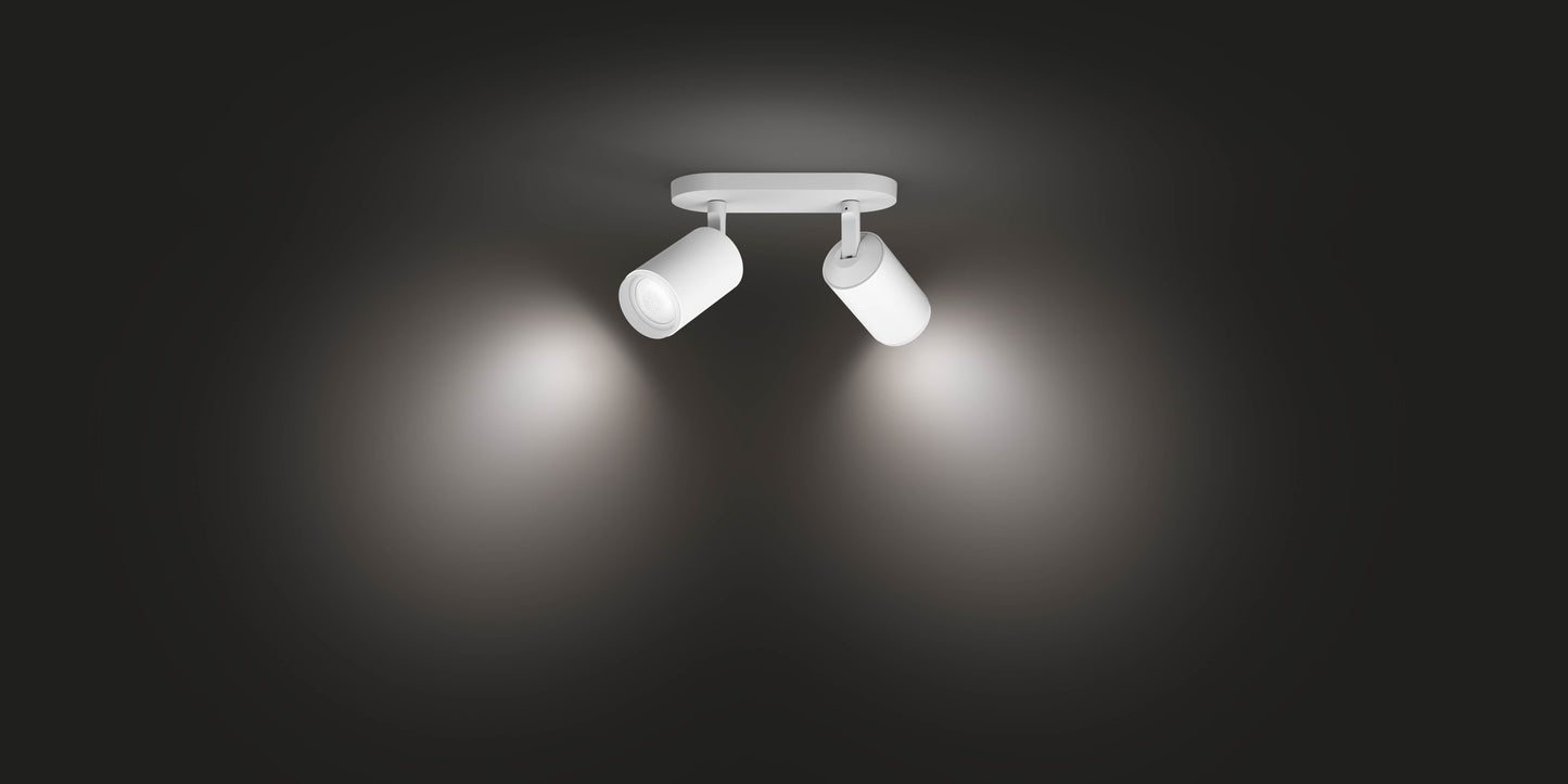 Philips Hue Fugato Hue Loftlampe 2-Spot - Hvid