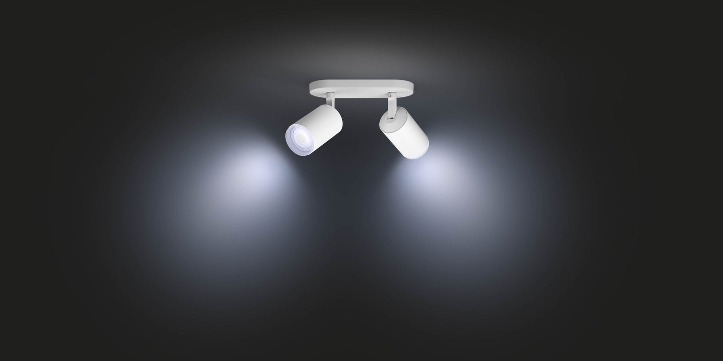 Philips Hue Fugato Hue Loftlampe 2-Spot - Hvid