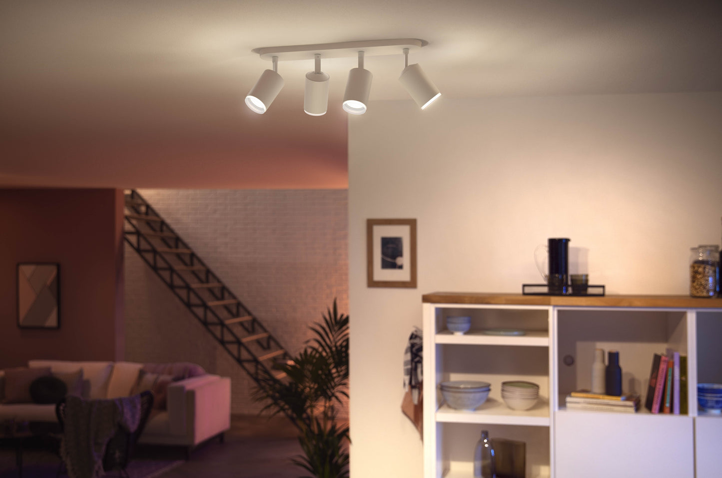 Philips Hue Fugato Hue Loftlampe 4-Spot - Hvid