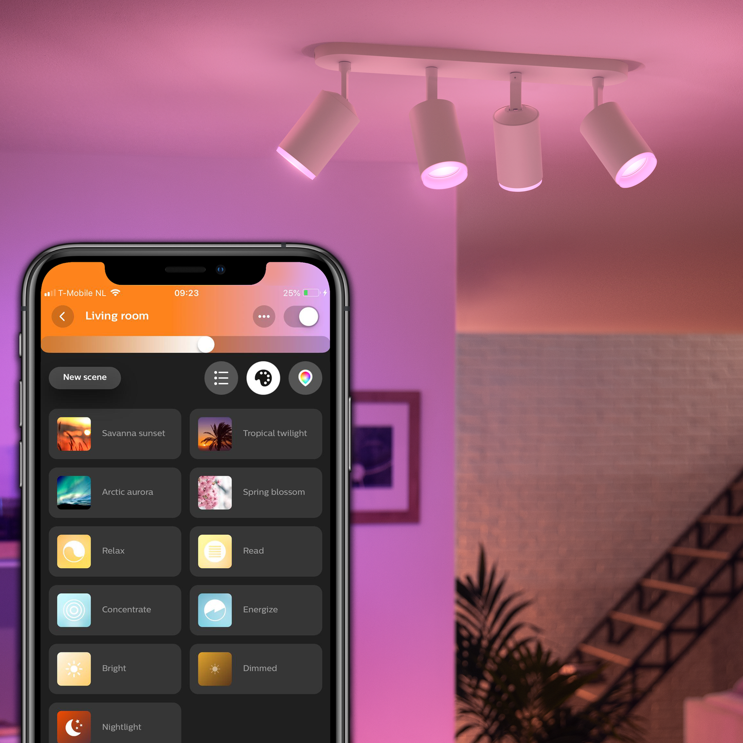 Philips Hue Fugato Hue Loftlampe 4-Spot - Hvid