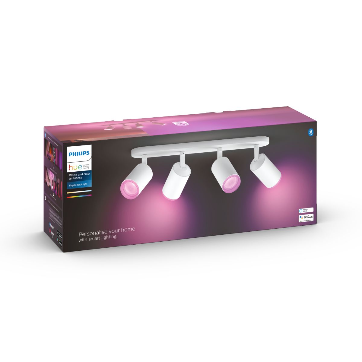 Philips Hue Fugato Hue Loftlampe 4-Spot - Hvid