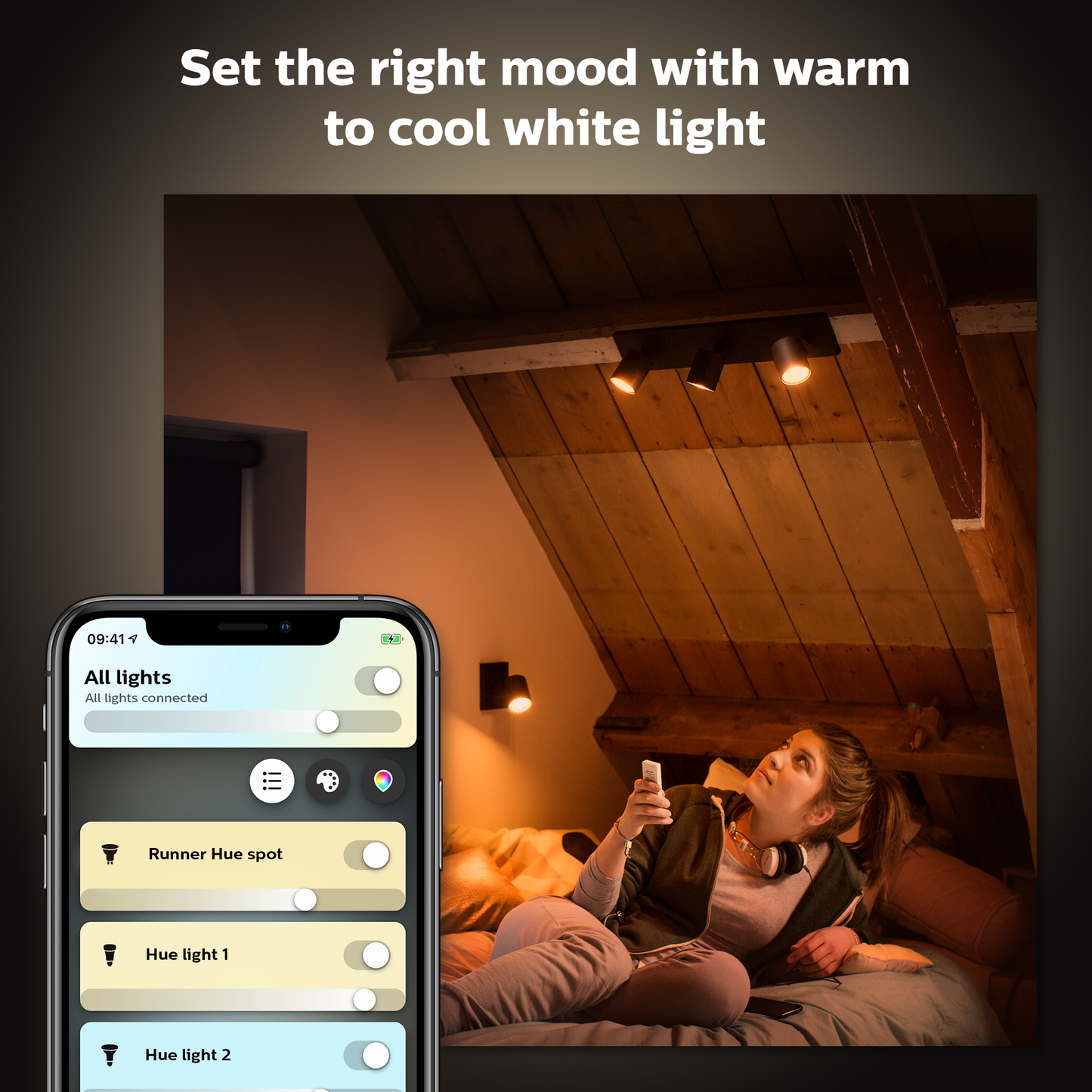 Philips Hue - Hue Runner EXT Enkelt Spot Sort