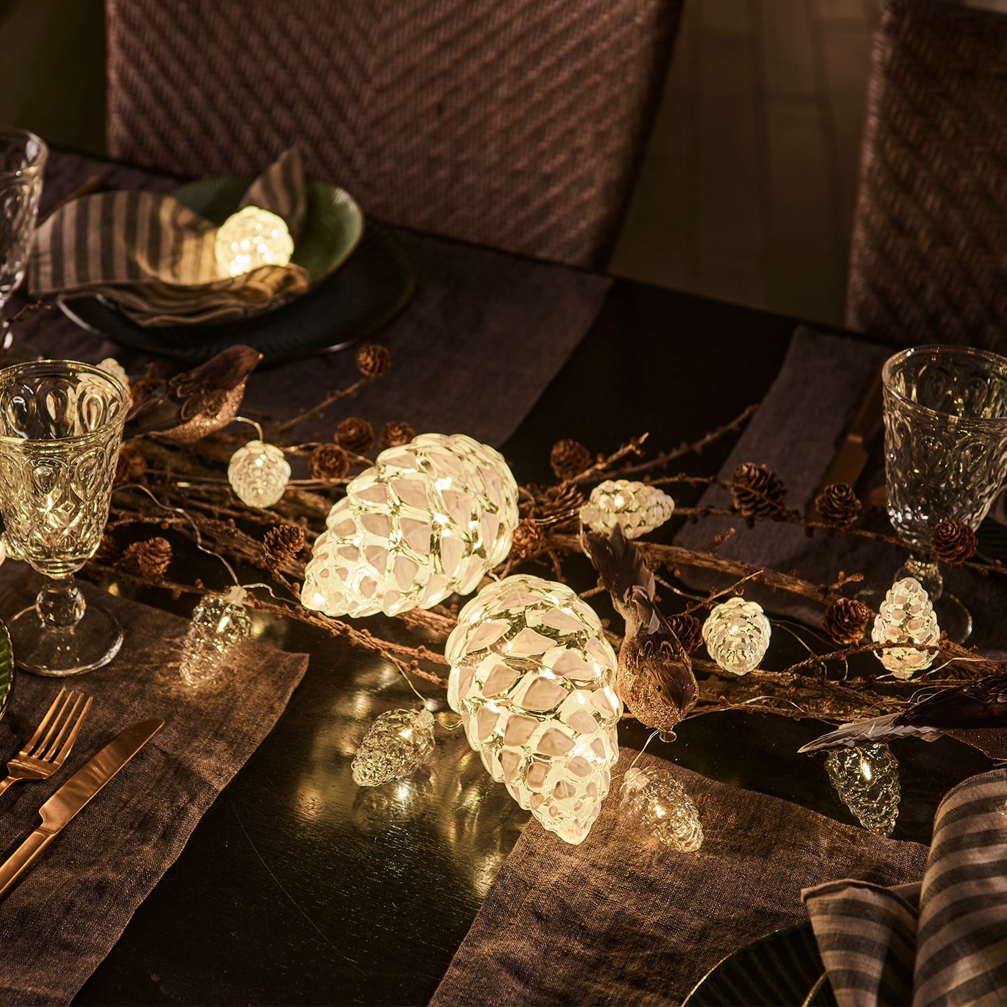 Sirius Celina Kogle 12 cm - klar/hvid