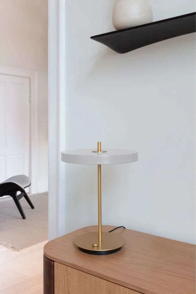 Blå bordlampe umage asteria