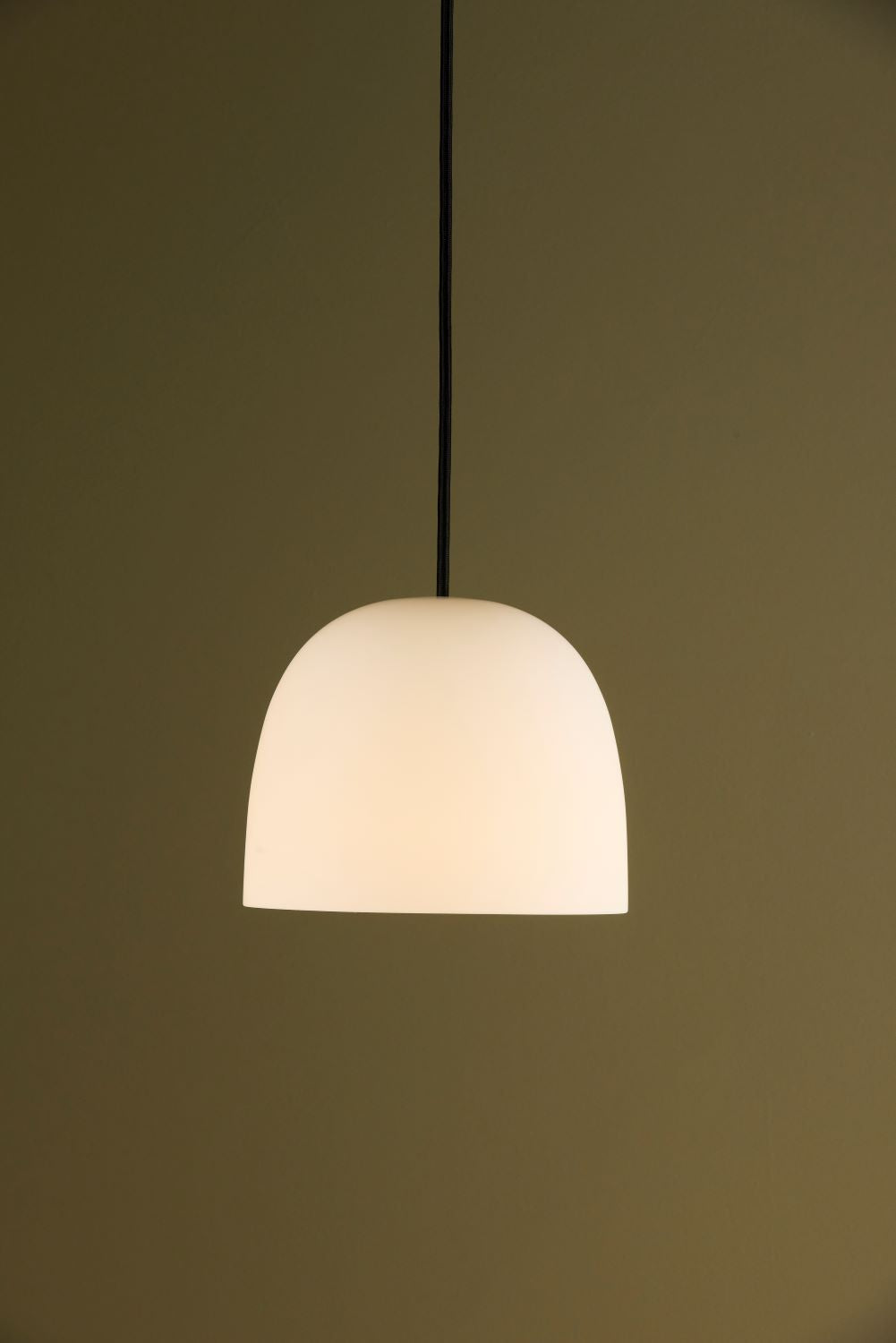 Piet Hein SUPER215 mm Pendel Opal-glas - SORT ledning 5m