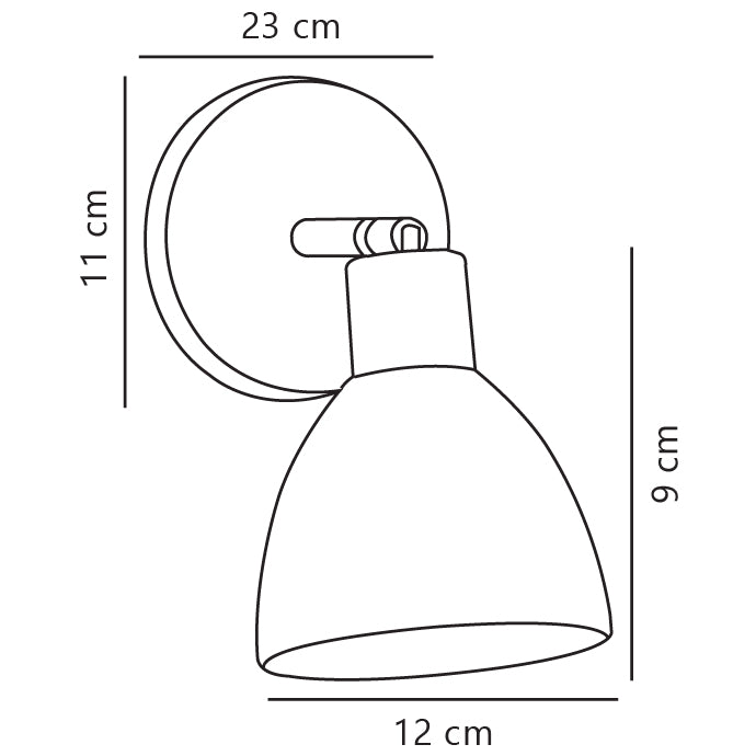 Nordlux Ray væglampe opal/krom