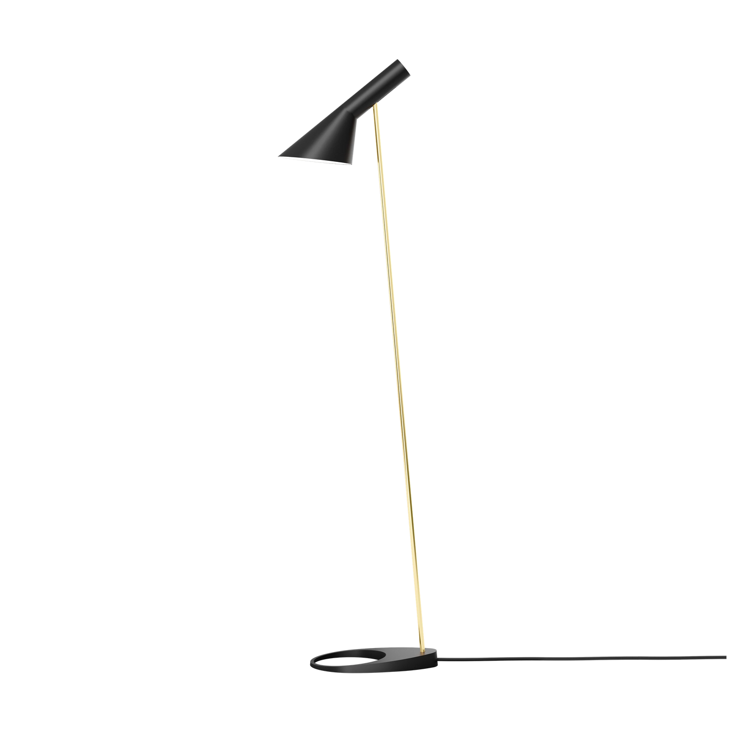 Louis Poulsen AJ Gulvlampe Brass/Black