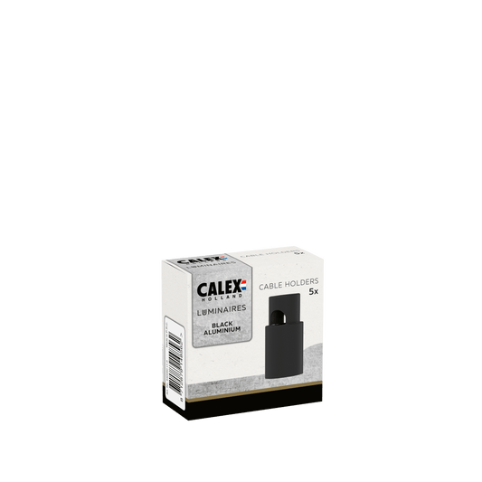 Calex Kabel Holdere - Sort Aluminium