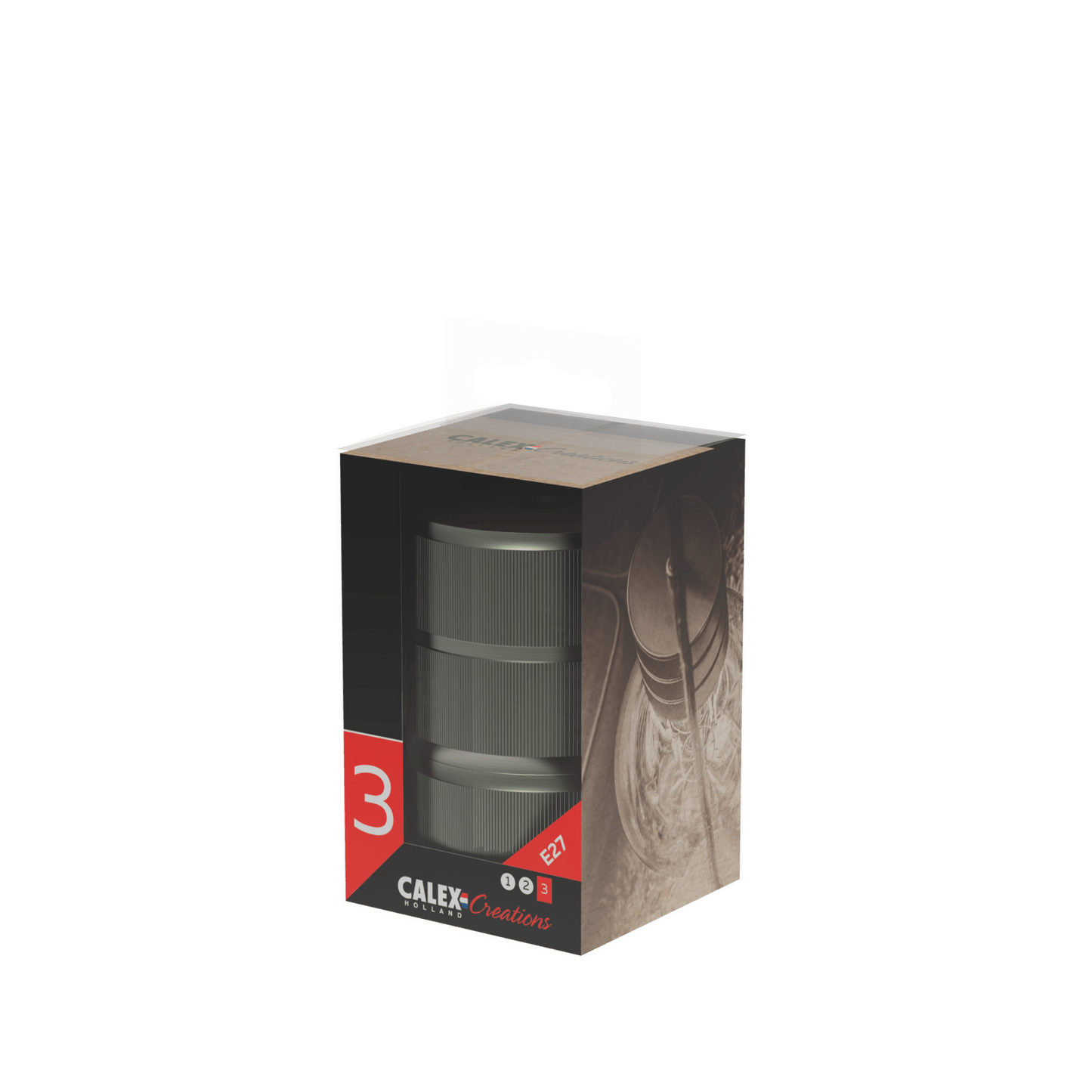 Calex holder e27 cylinder clmp bronze