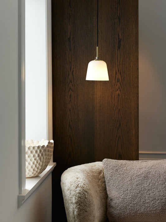 Halo Design Room 49 pendel Ø15 - Opal/Antique messing