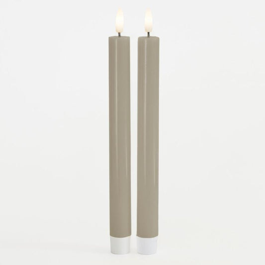 Sirius Sille Krone 2 Stk. sæt, Ø2x25cm, Varm Grå