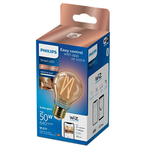 Smart justerbar bärnsten LED Filament E27 50W