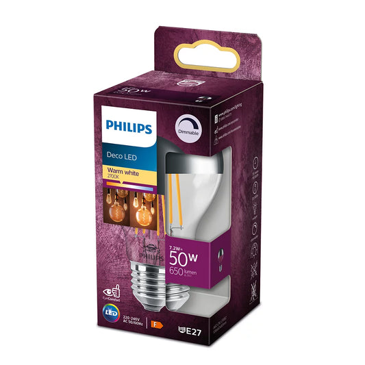 Philips - Deco LED 50W LED- 2700K - topforspejlet