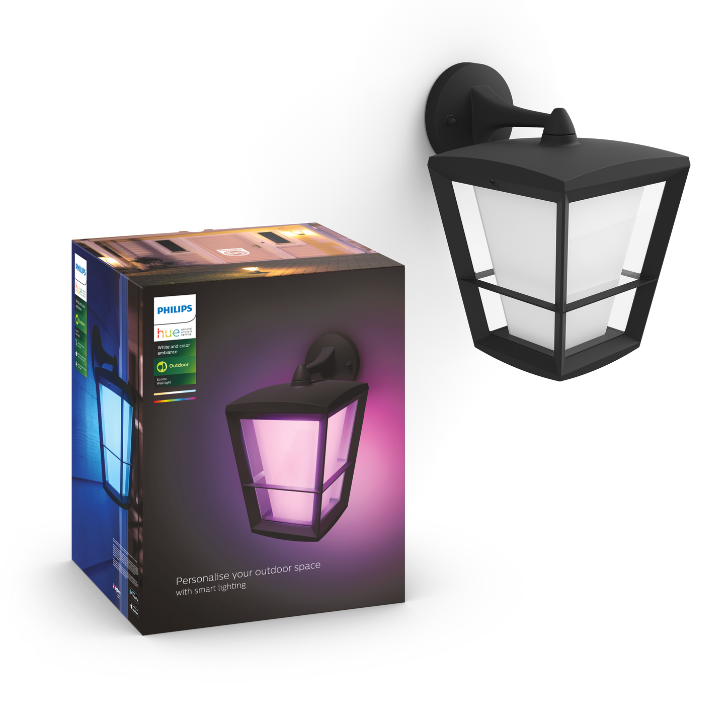 Philips Hue Econic Hue Væglampe Ned