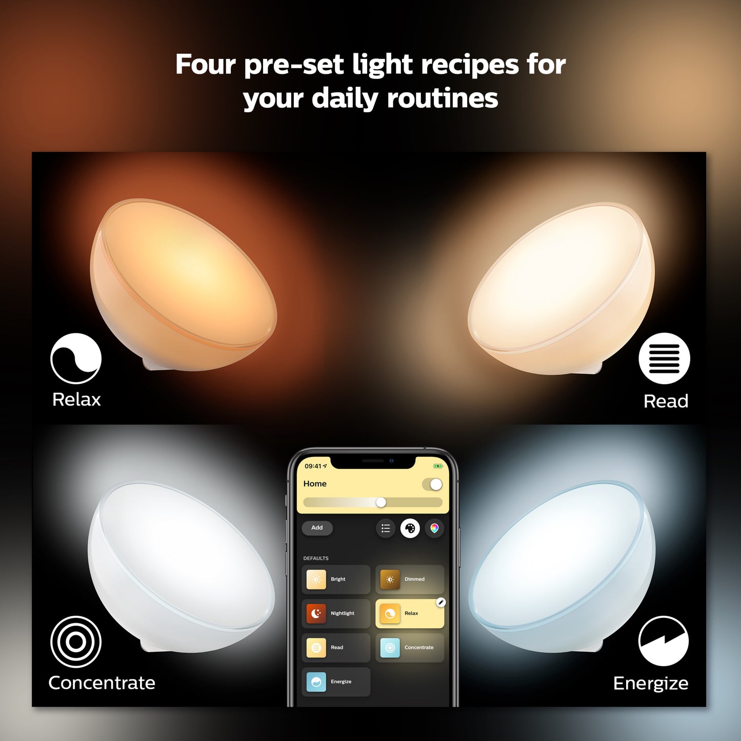 Philips Hue Hue Go Bordlampe m. Bluetooth