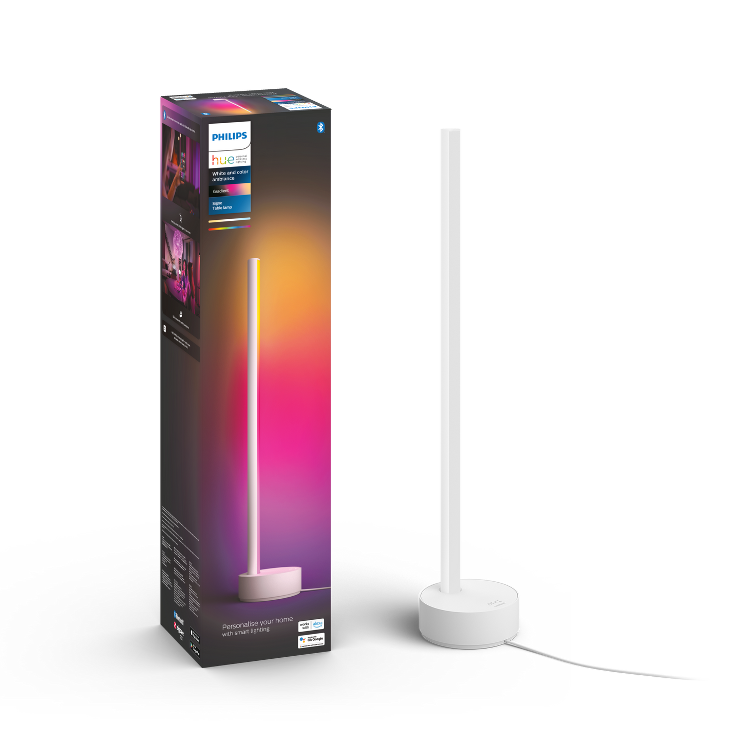 Philips Hue Gradient Signe bordlampe - hvid