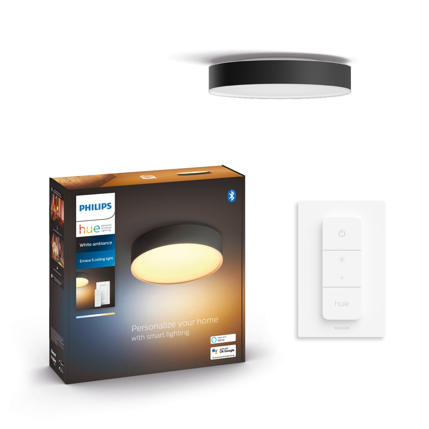 Philips Hue Enrave Small loftlampe - sort