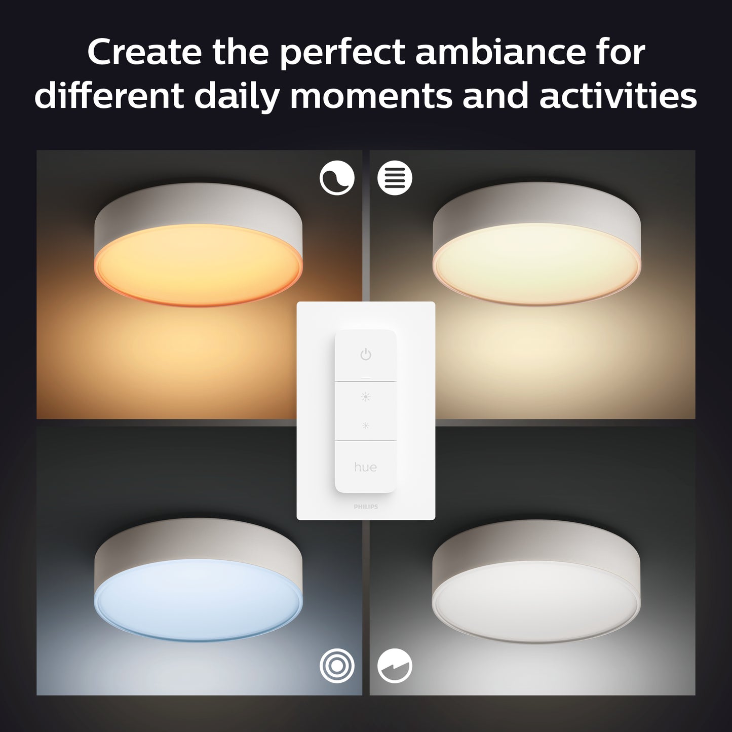 Philips Hue Enrave L ceiling lamp white