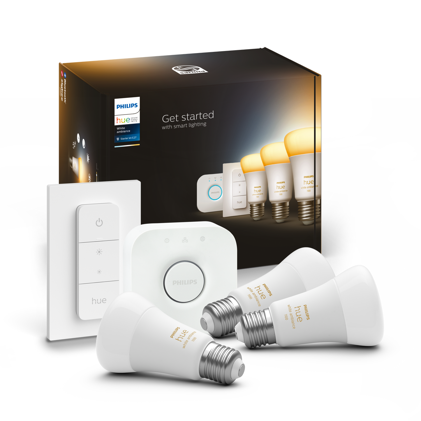 Philips Hue White Ambiance 8W A60 E27 3set