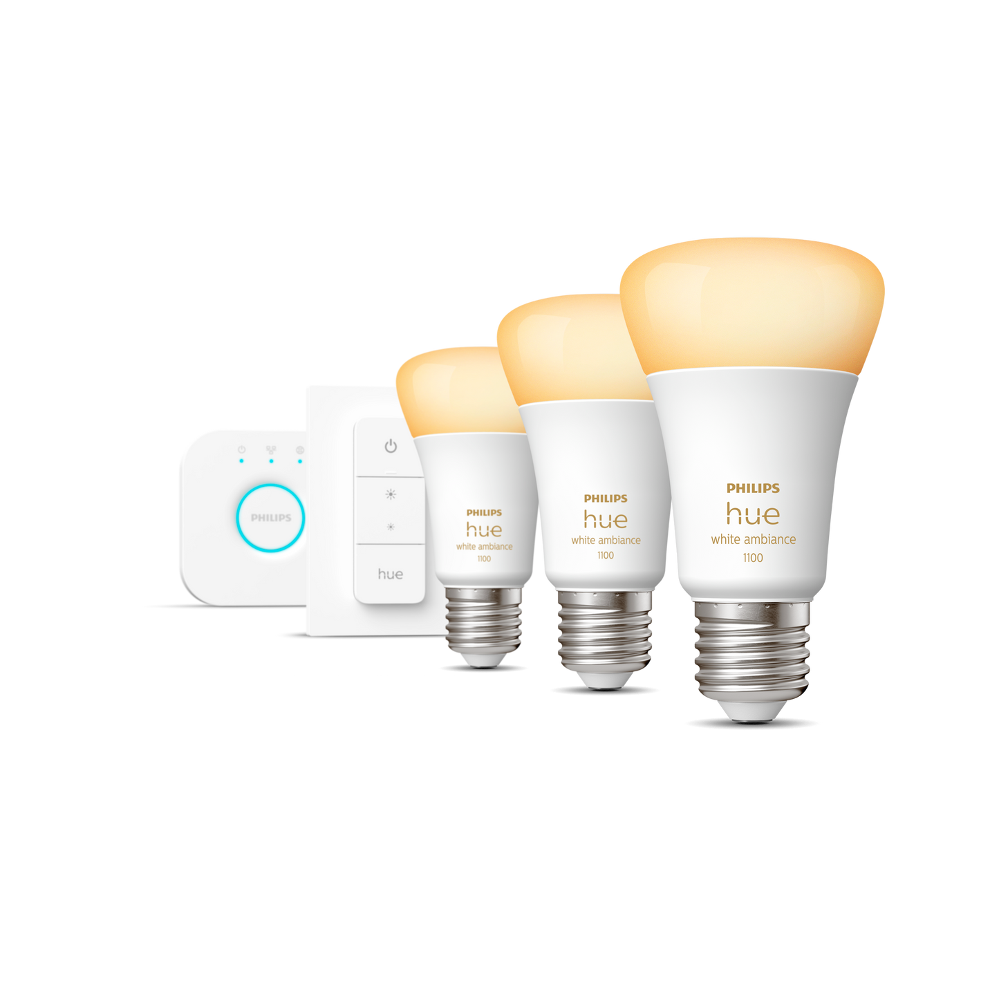 Philips Hue White Ambiance 8W A60 E27 3set