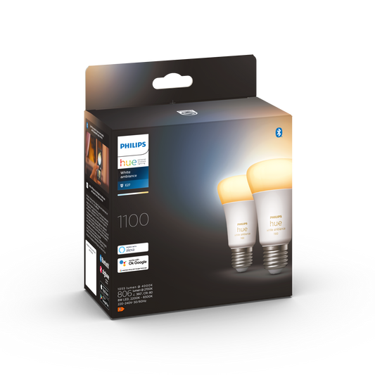 Philips HueWA 8W A60 E27 2-Pak