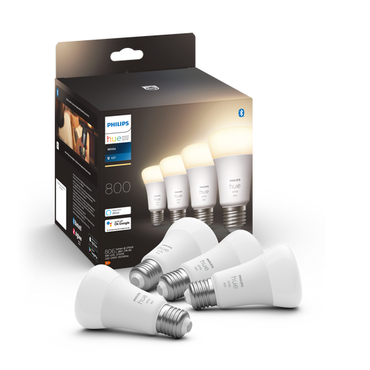 Philips Hue - White 9W A60 E27 EU 4Pak