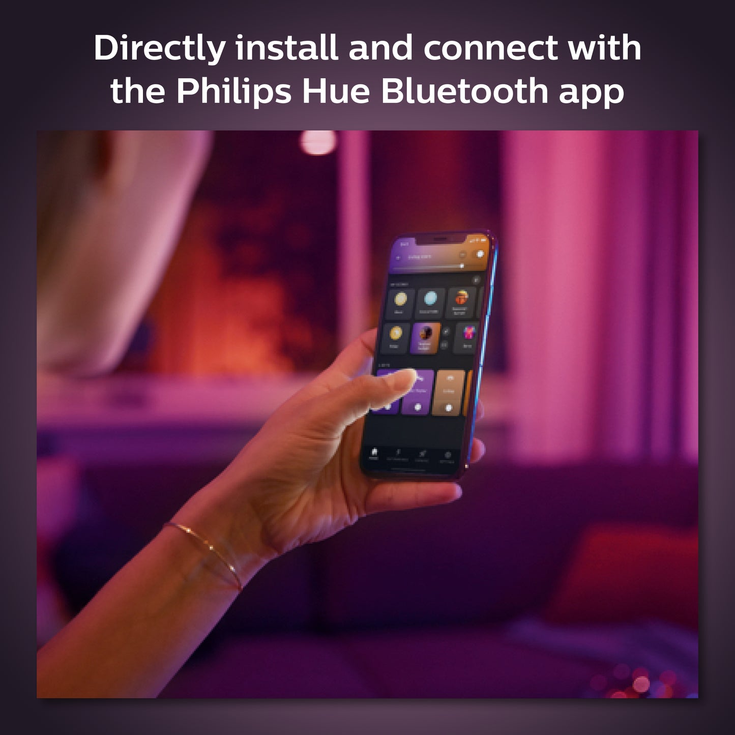 Philips Hue Hue Color E27 Standardpære m. Bluetooth