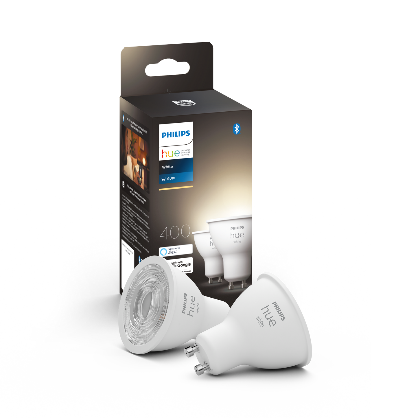 Philips Hue - Hue White GU10 m. Bluetooth 2-pak