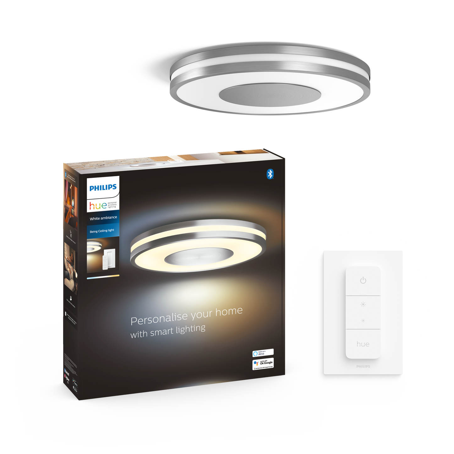 Philips Hue Being Hue Loftlampe - Aluminium