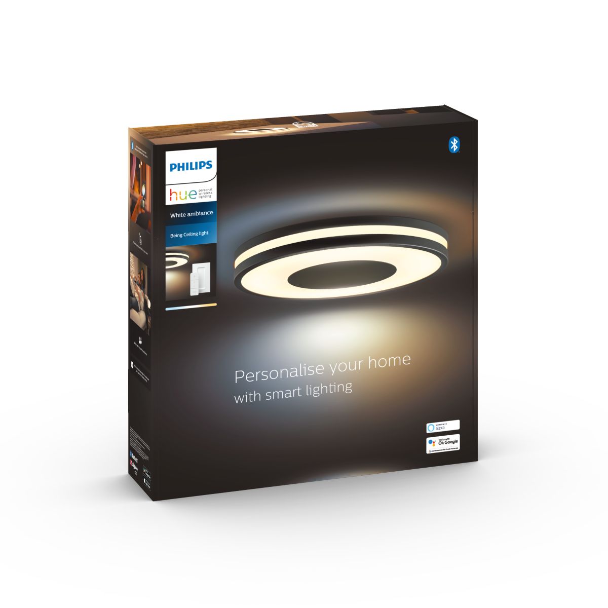 Philips Hue Being Hue Taklampa - Svart