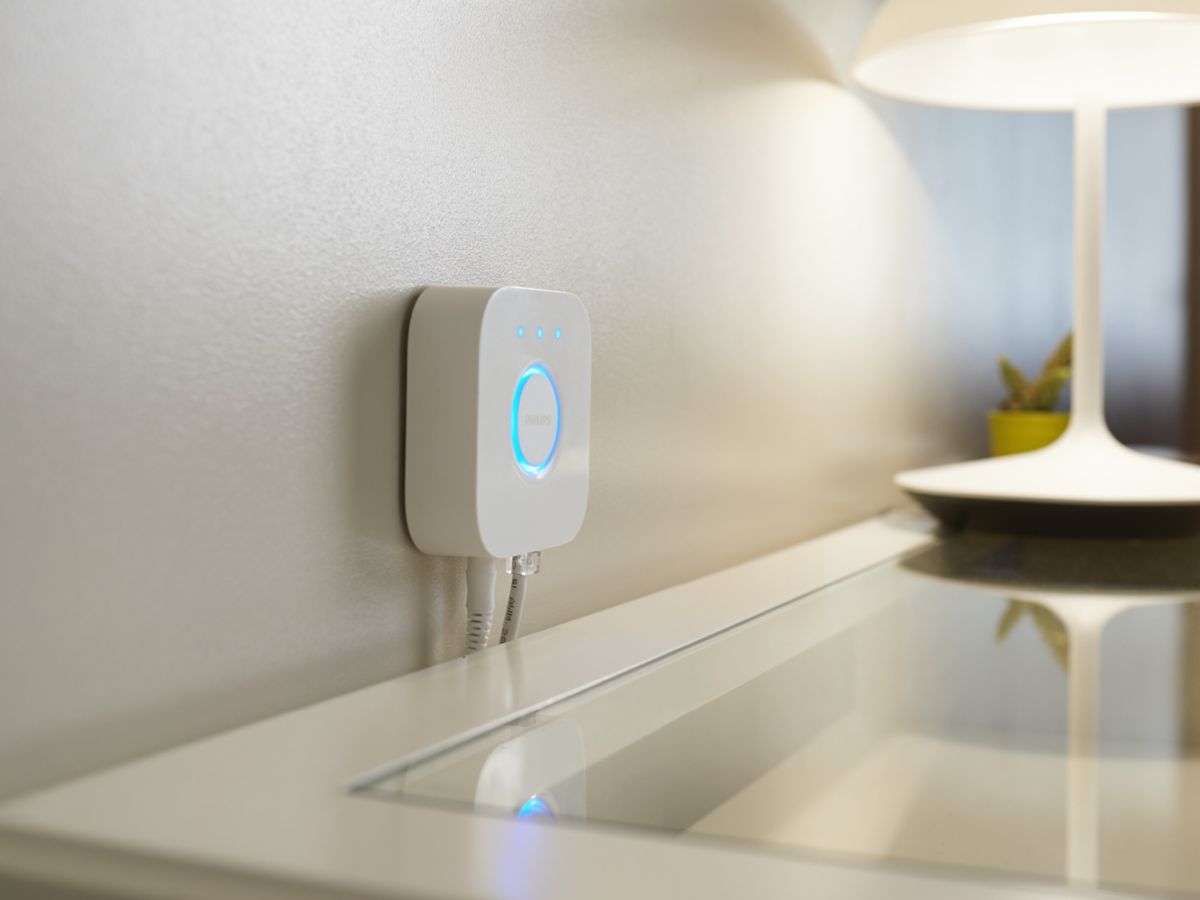 En opsat Philips hue bridge