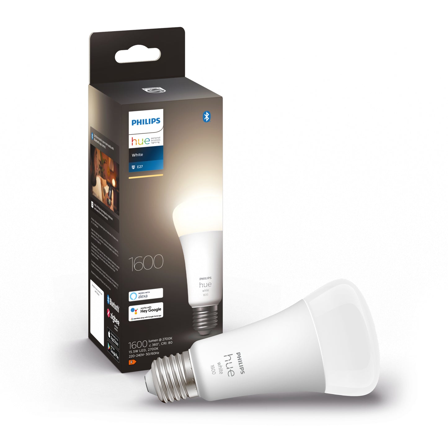 Philips Hue - Hue White Lyskilde E27 100W