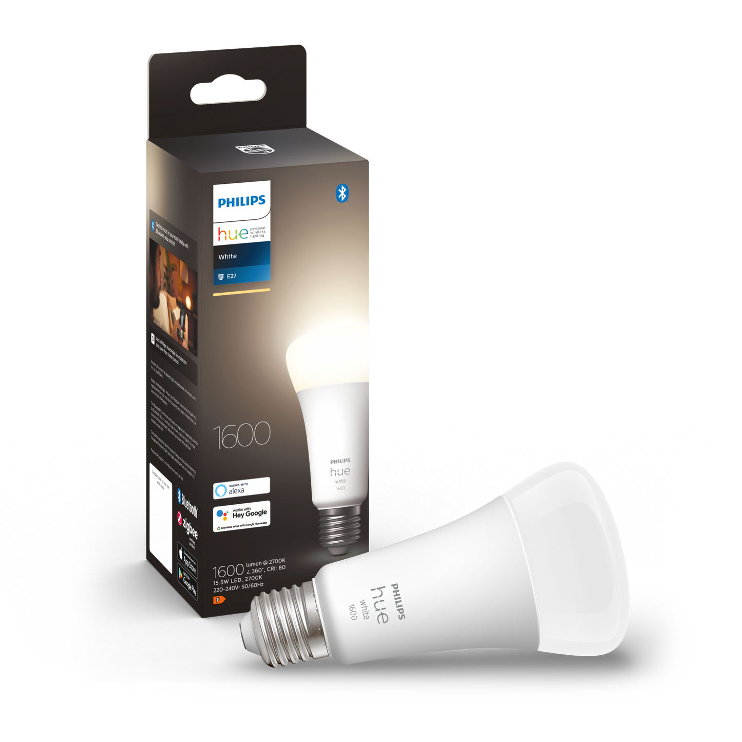 Philips Hue - Hue White Lyskilde E27 100W