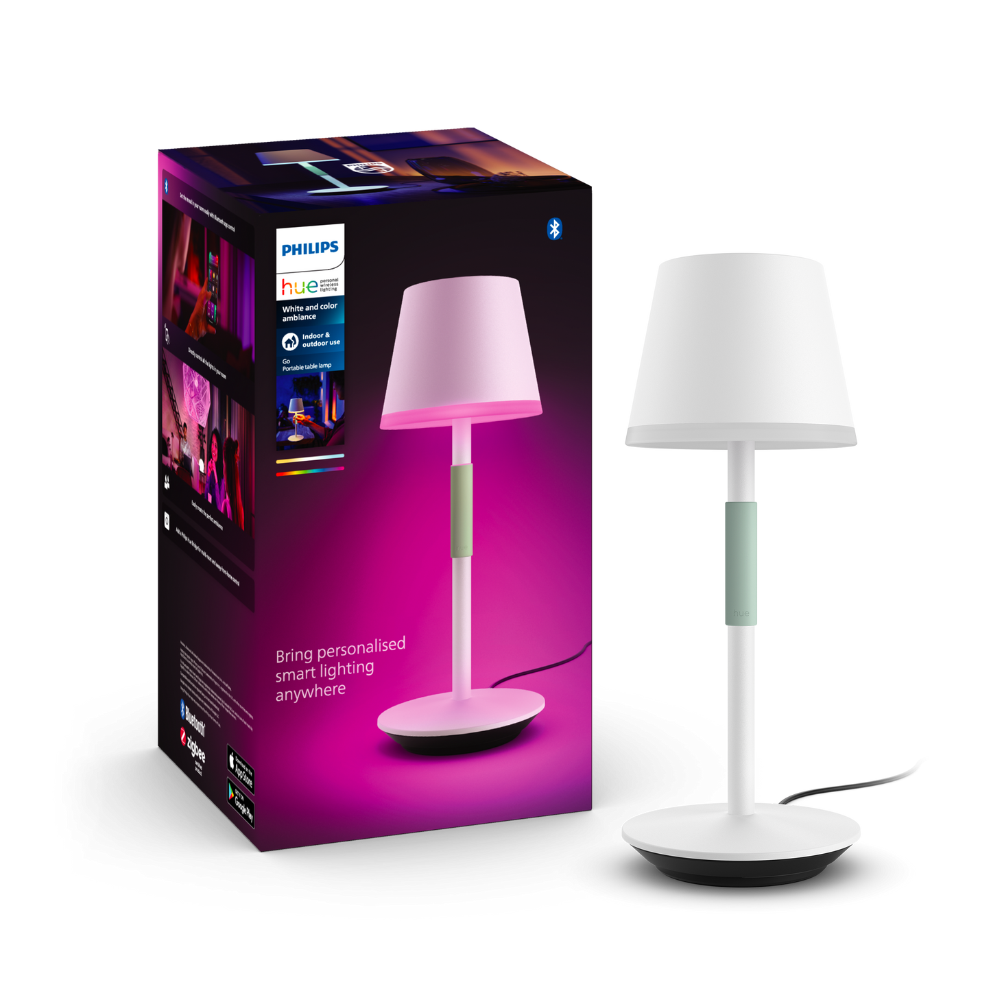 Philips Hue Hue Go portable table lamp Hvid