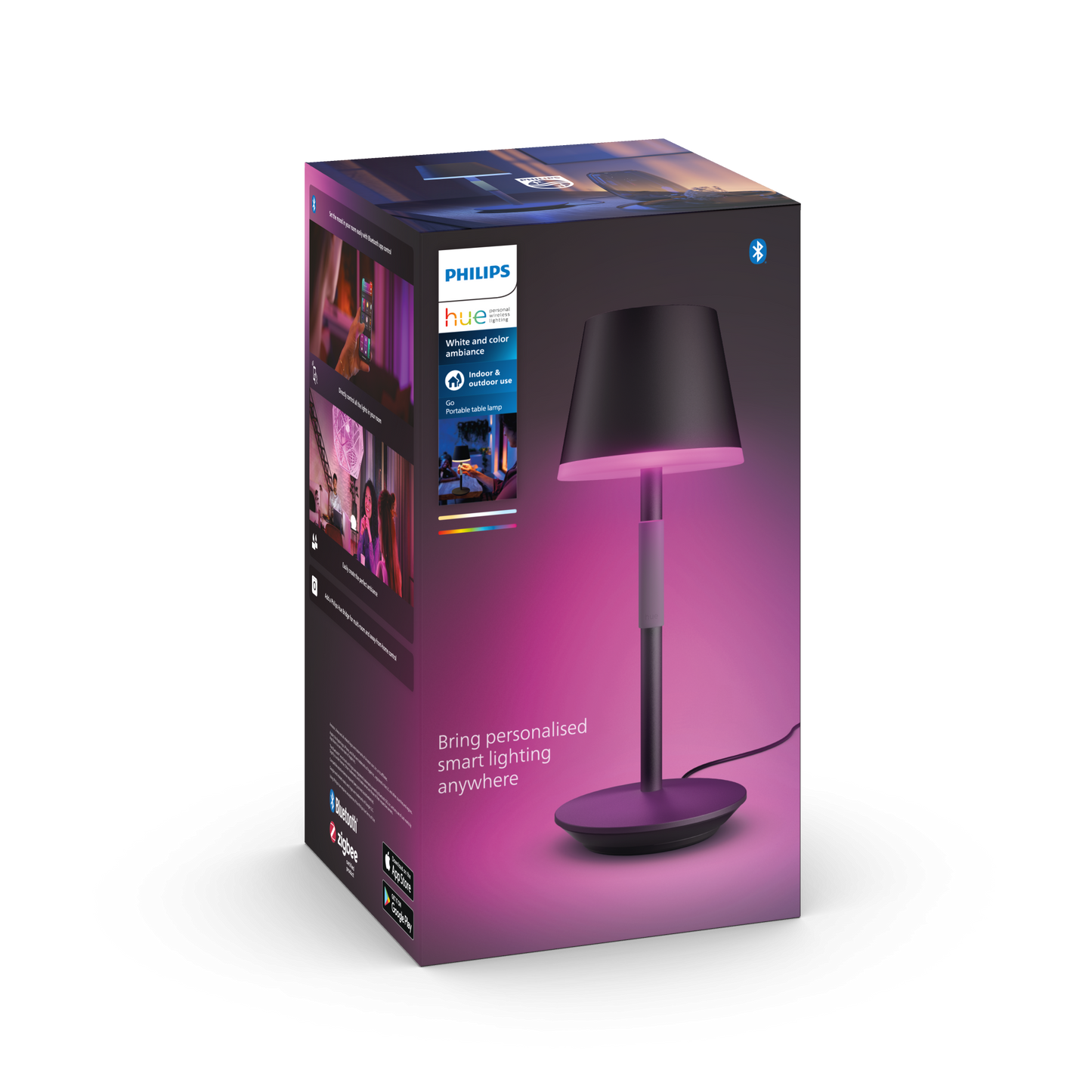 Philips Hue Hue Go portable bordlampe - sort