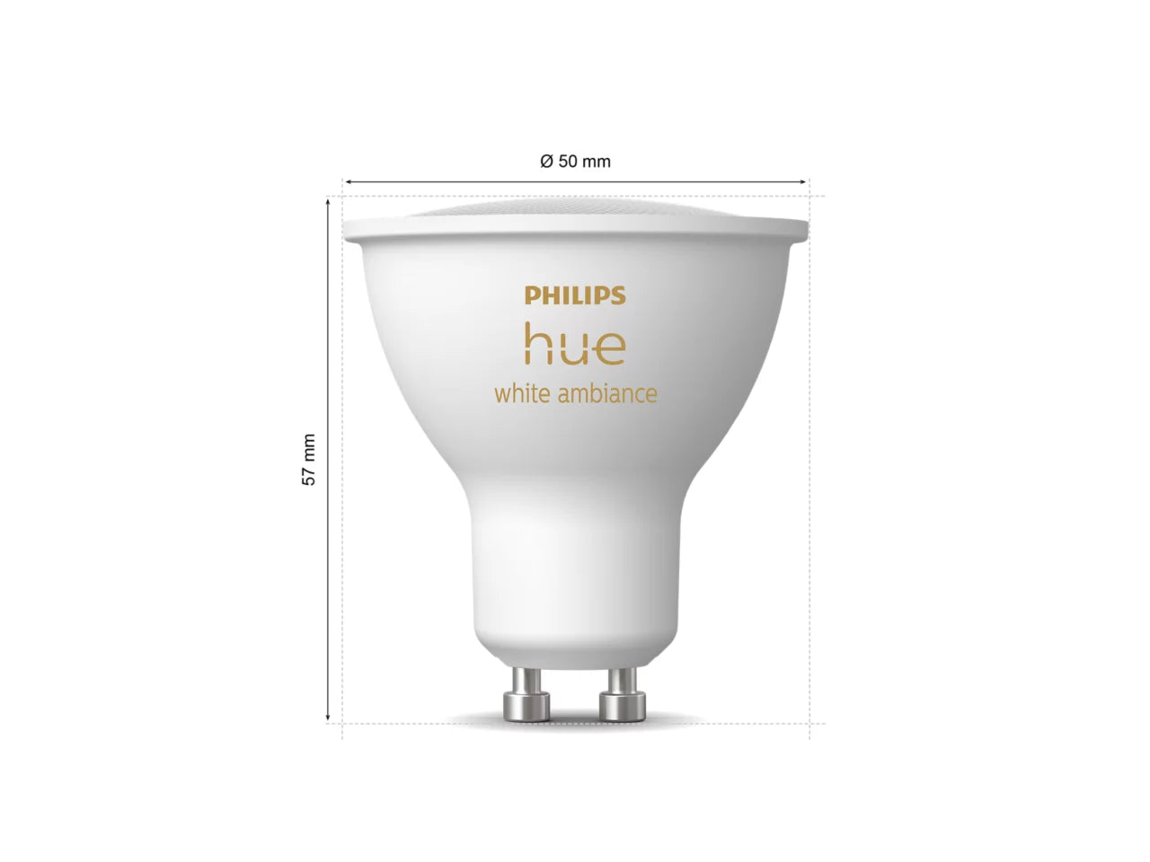 Philips HueWhiteAmbiance 4,2W GU10 2Pak