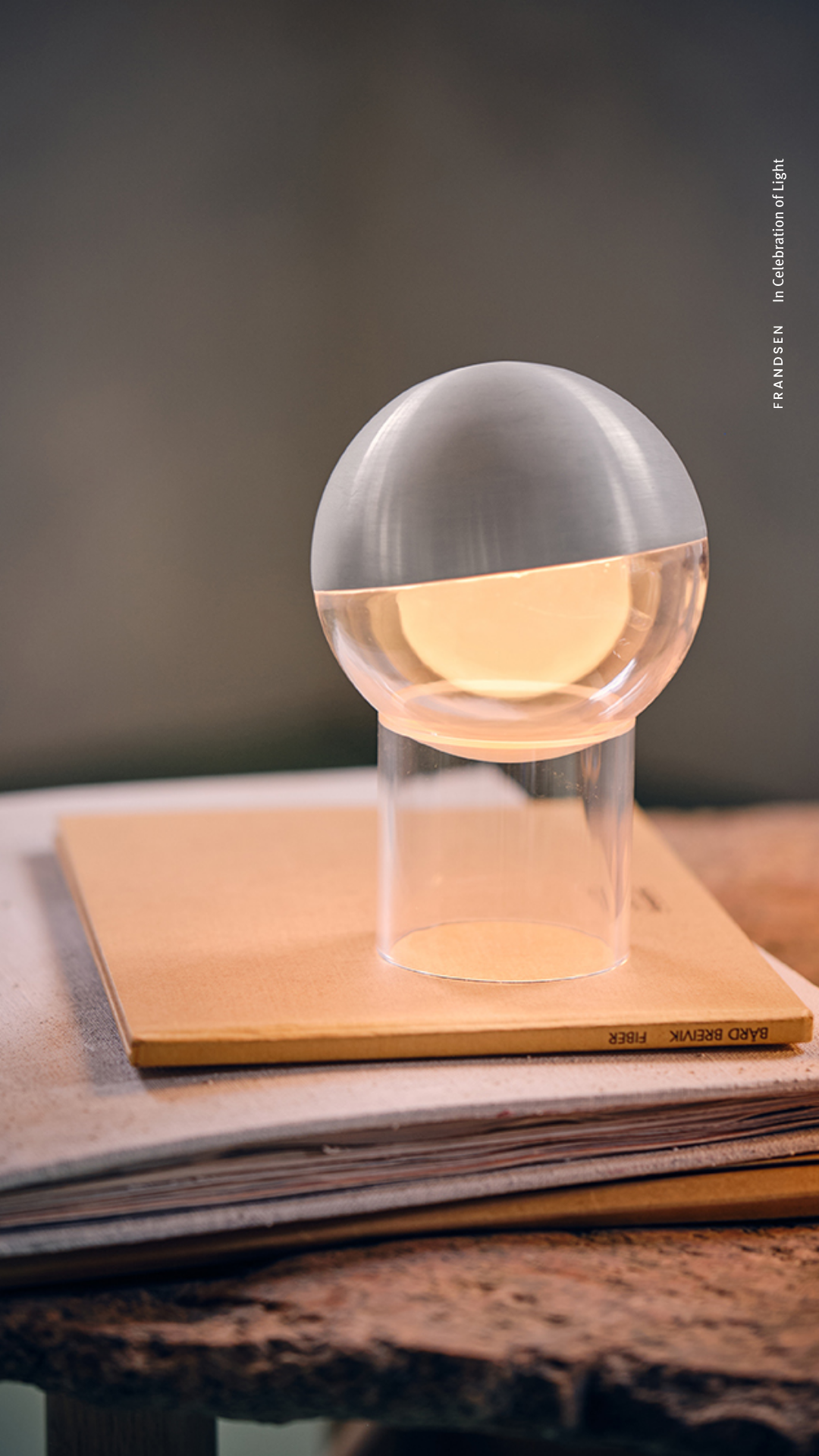 Frandsen Pila Genopladelig Bordlampe - Børstet Aluminium