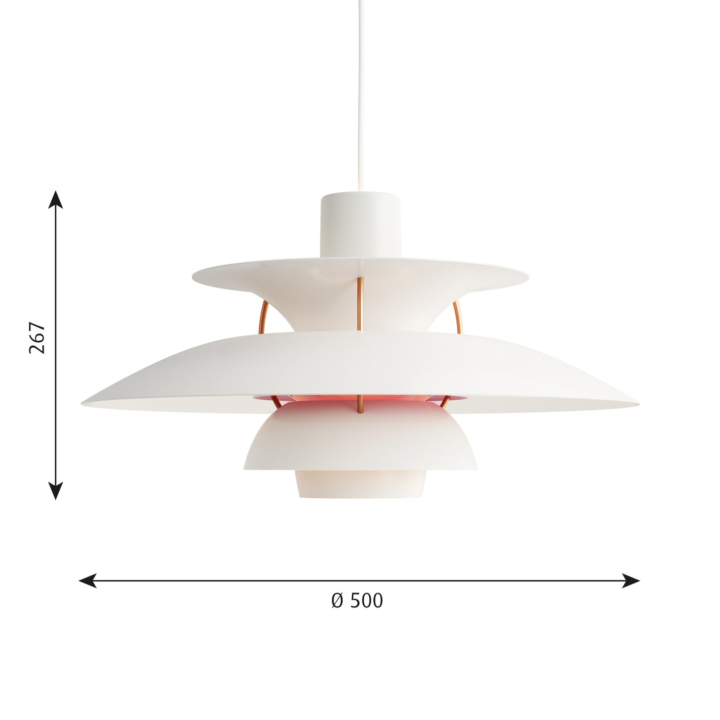 Louis Poulsen - PH 5 Pendel - Modern Vit