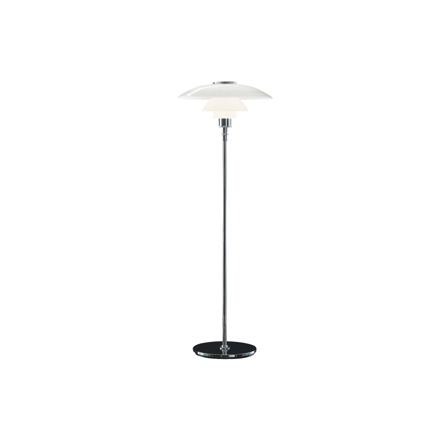 Louis Poulsen - PH 4½-3½ Golvlampa - Högglansförkromad