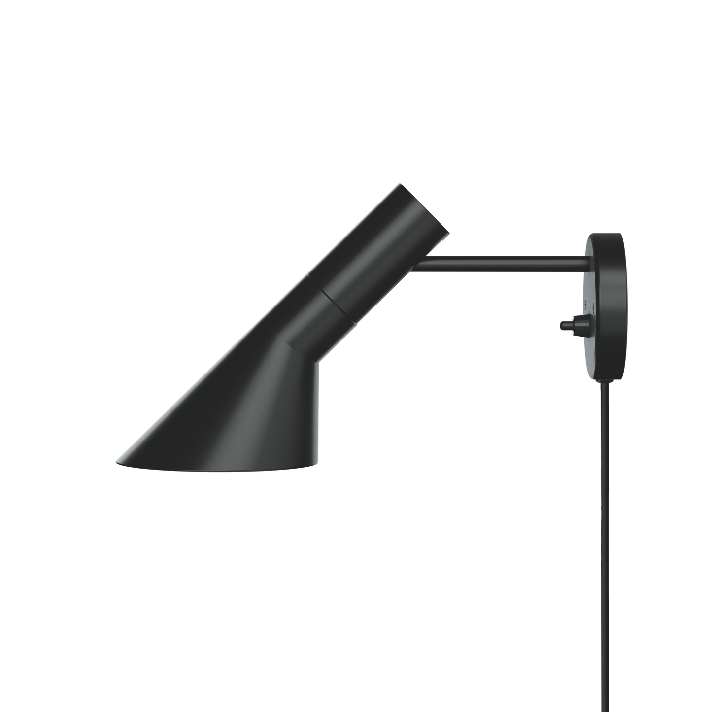 Louis Poulsen AJ Væglampe m. ledning - Sort