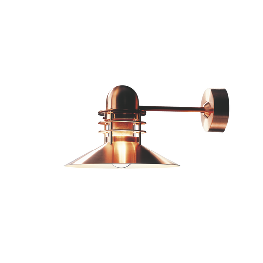 Louis Poulsen - Nyhavn Udendørs Væglampe - Kobber