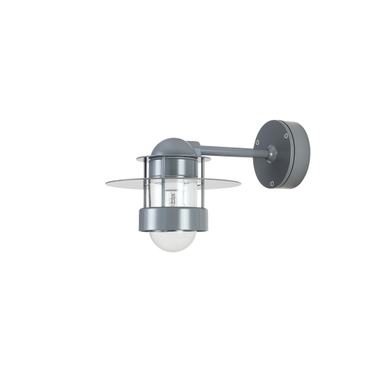 Louis Poulsen - Albertslund Udendørs Væglampe - Grå - Kort Arm