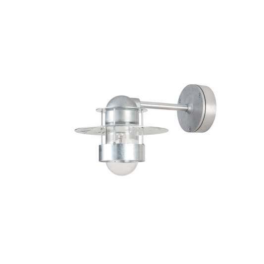 Louis Poulsen Albertslund Udendørs Væglampe - Galvaniseret - Kort Arm