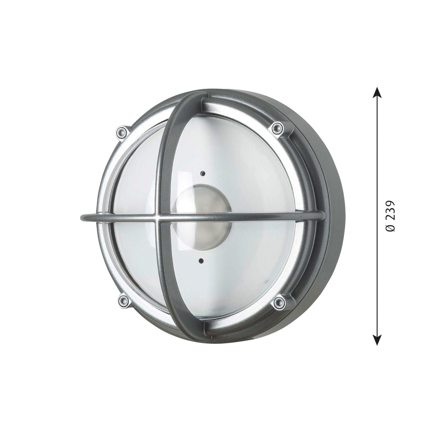 Louis Poulsen - Skot utomhus vägglampa - Aluminium/Klar/Öppen