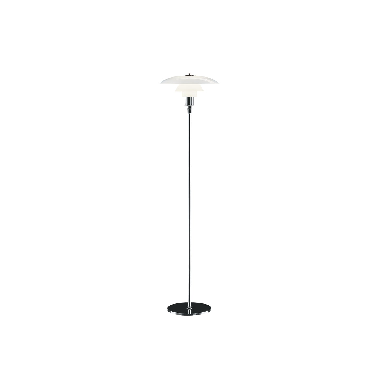 Louis Poulsen - PH 3½-2½ Gulvlampe - Højglansforkromet